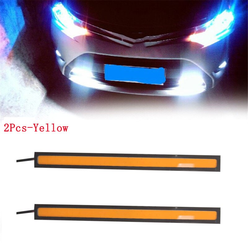 COB LED DRL Fog Light Strip – 17cm, Waterproof, 10–16V