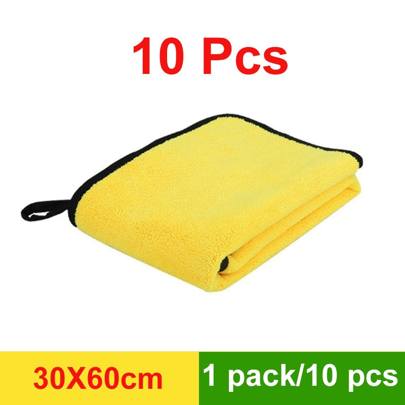 Microfibre Car Wash Towels – 3, 5 or 10 Pack, Extra Soft