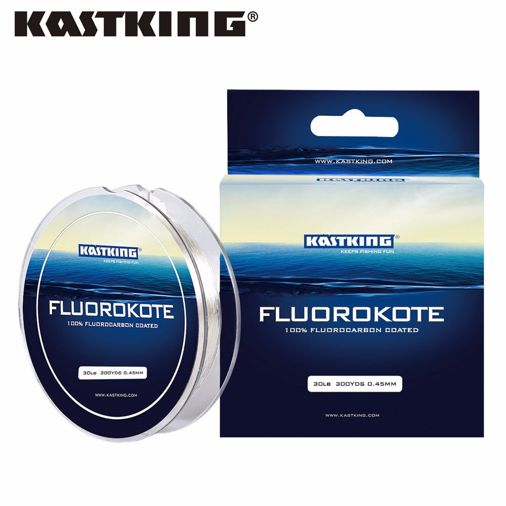 KastKing Fluorocarbon-Coated Fishing Line – 137m or 274m, Multiple Strengths