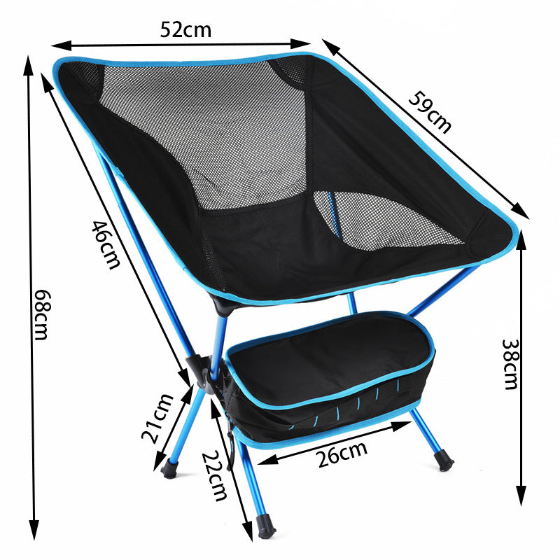 Ultralight Folding Camping Chair – Superhard Frame, 5 Colours