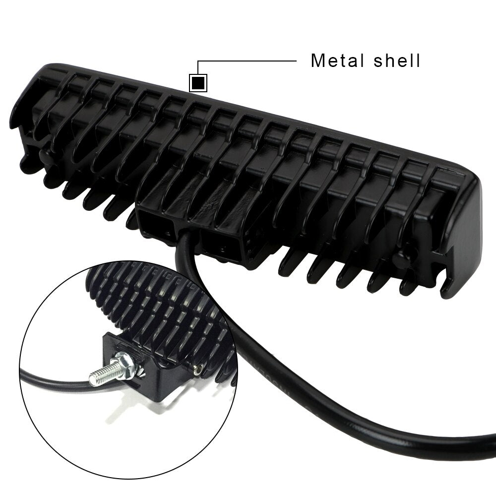 36W LED Work Light Spotlight – 12V–24V, 50,000hr Lifespan