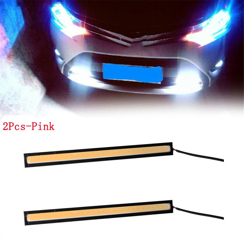 COB LED DRL Fog Light Strip – 17cm, Waterproof, 10–16V