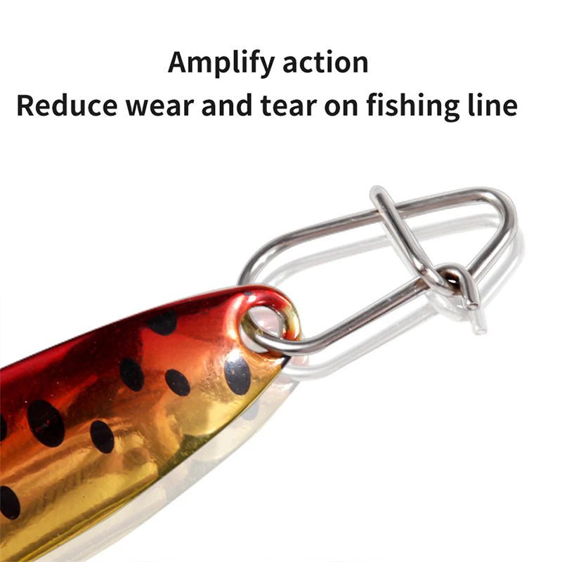 100-Pack Stainless Steel Fishing Swivels – Saltwater & Freshwater