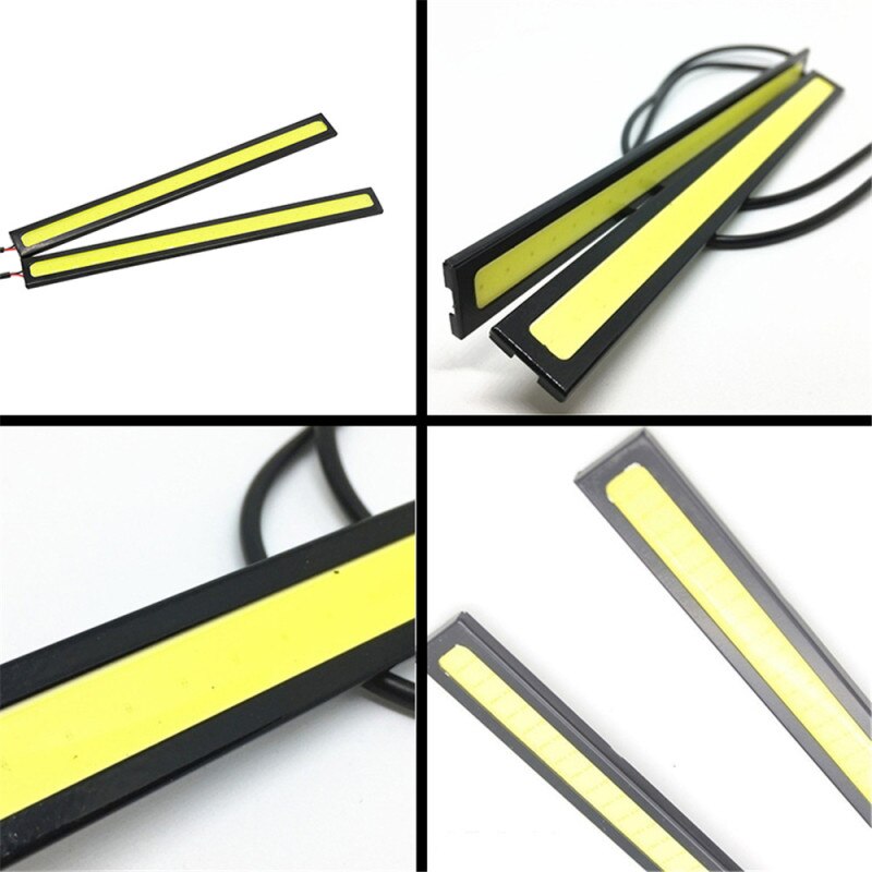 COB LED DRL Fog Light Strip – 17cm, Waterproof, 10–16V