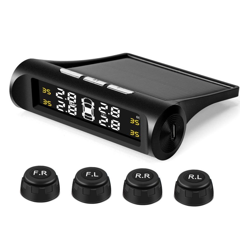 Solar TPMS Tyre Pressure Monitoring System – LCD Display