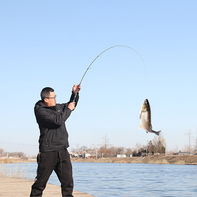 Compact Carbon Fibre Telescopic Fishing Rod – 1.5m to 1.8m