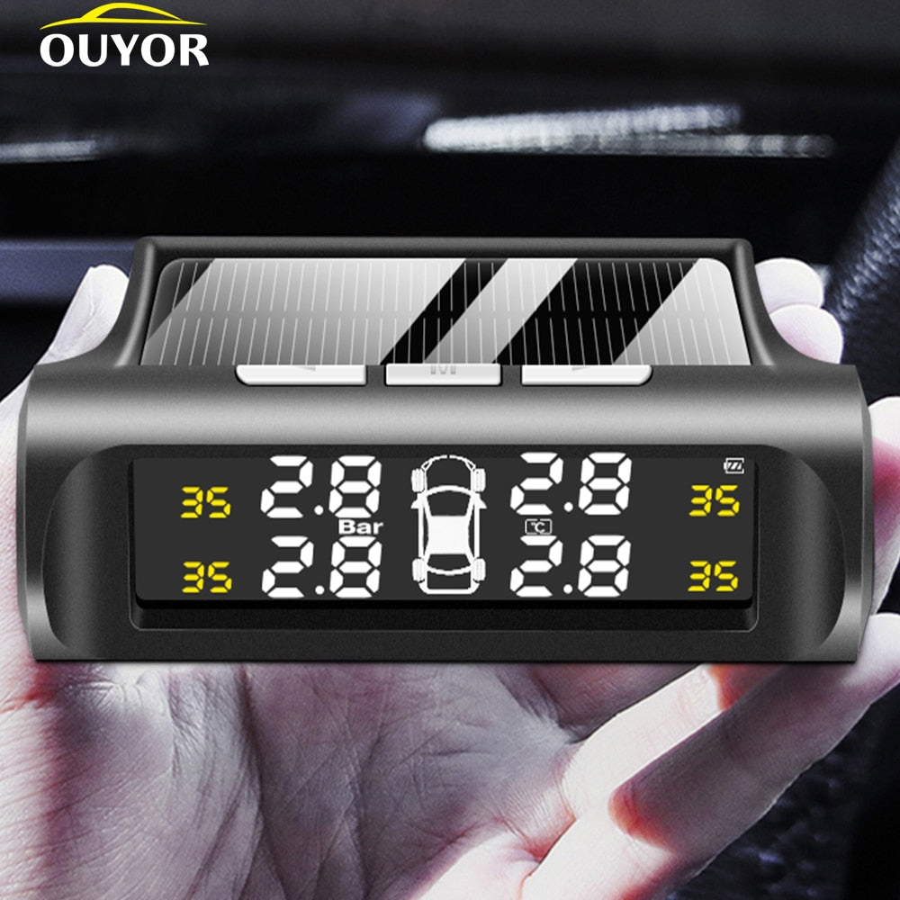 Solar TPMS Tyre Pressure Monitoring System – LCD Display