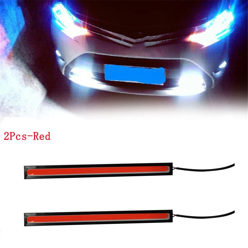 COB LED DRL Fog Light Strip – 17cm, Waterproof, 10–16V