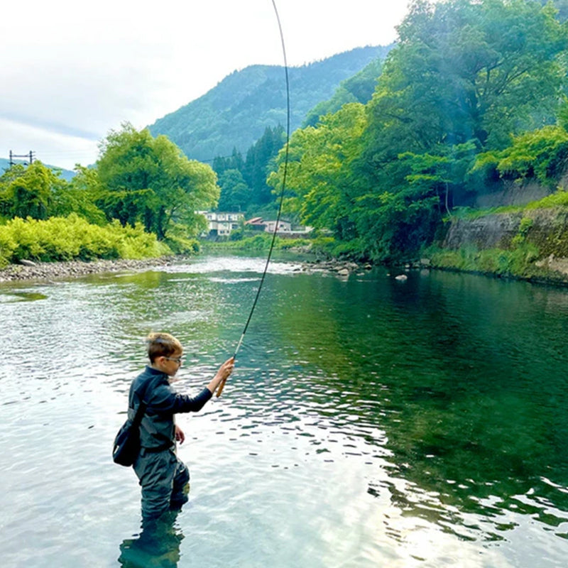 Ultra-Short Pocket Telescopic Fishing Rod – Carbon Fibre, 0.8m to 2.4m