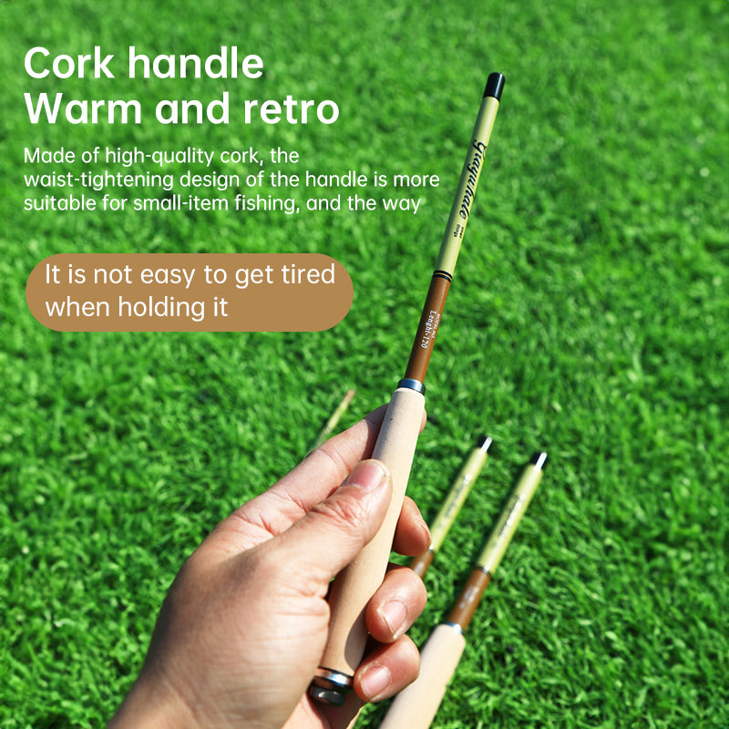Ultra-Short Pocket Telescopic Fishing Rod – Carbon Fibre, 0.8m to 2.4m