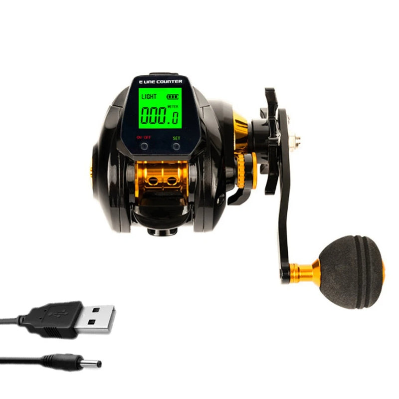 7.2:1 Baitcasting Reel with Digital Line Counter – Left or Right Hand