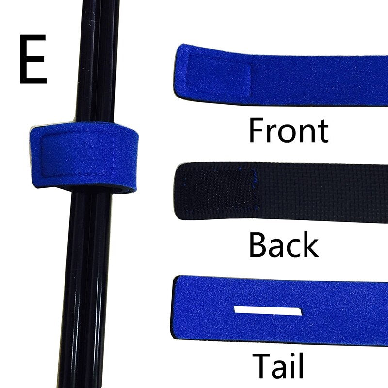 Elastic Fishing Rod Tie Strap – Non-Slip Wrap Band, 6 Colours