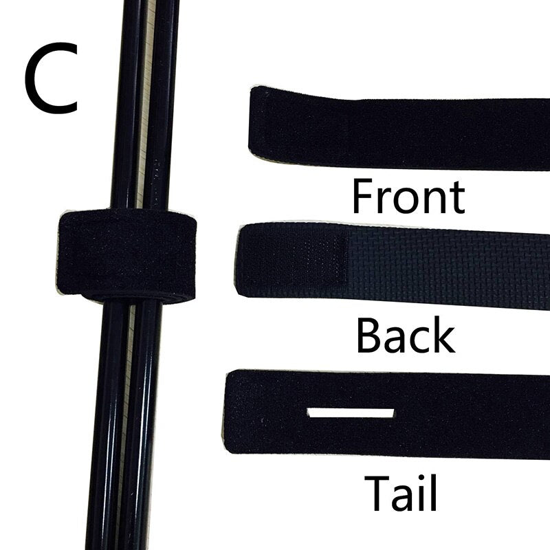 Elastic Fishing Rod Tie Strap – Non-Slip Wrap Band, 6 Colours