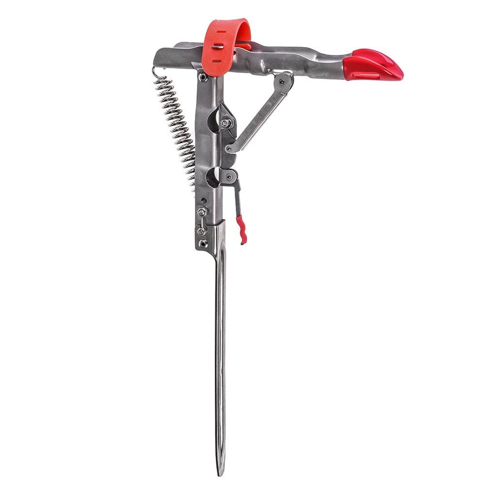 Spring-Loaded Folding Fishing Rod Holder – Wall or Boat Mount, 2 Sizes