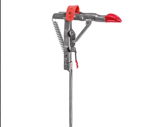 Spring-Loaded Folding Fishing Rod Holder – Wall or Boat Mount, 2 Sizes