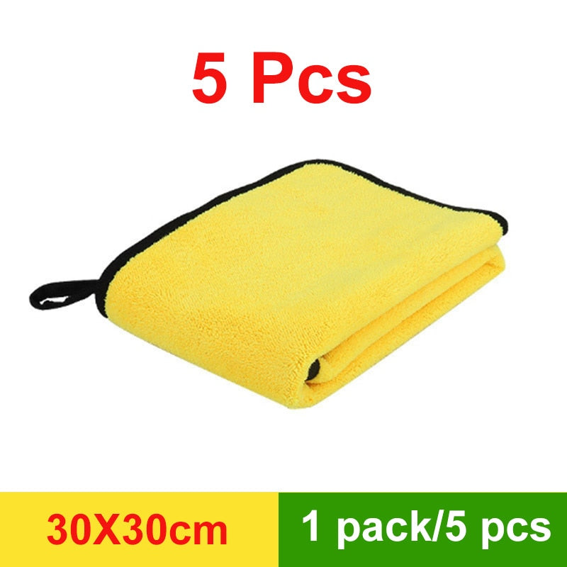 Microfibre Car Wash Towels – 3, 5 or 10 Pack, Extra Soft