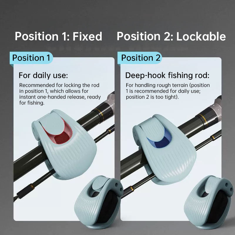 Fishing Rod Clip Holder – Multi-Function Double-Lock Binder