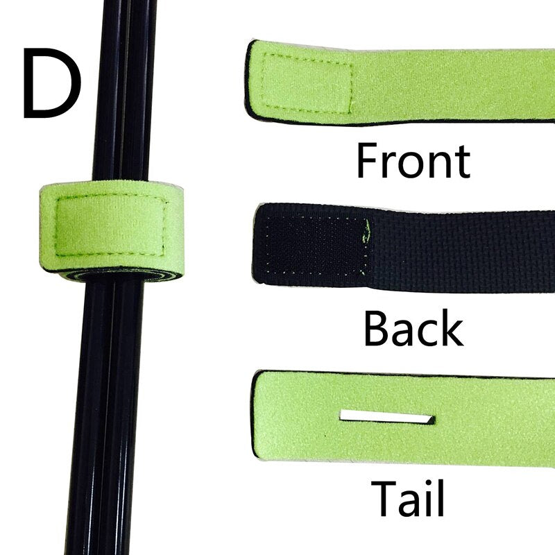 Elastic Fishing Rod Tie Strap – Non-Slip Wrap Band, 6 Colours