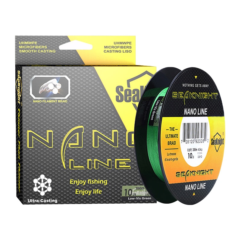 SeaKnight NANO 4-Strand Braided Fishing Line – 100m or 300m, 4–10lb