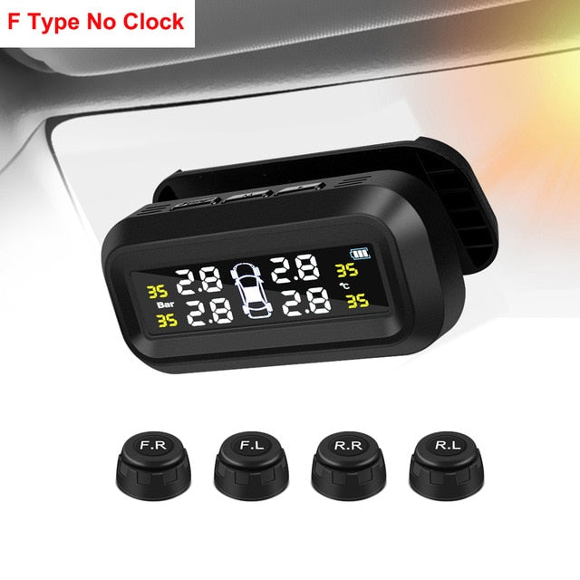 Solar TPMS Tyre Pressure Monitoring System – LCD Display