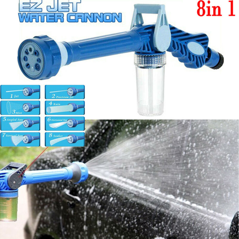 8-Pattern Garden & Car Wash Spray Gun with Soap Dispenser