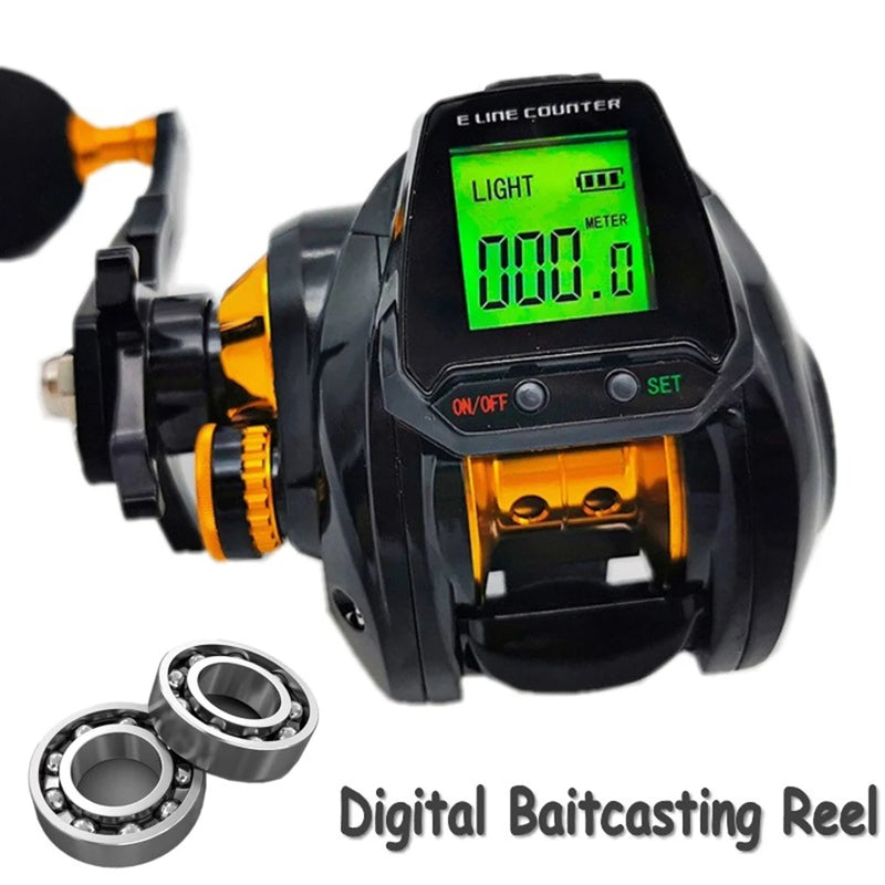 7.2:1 Baitcasting Reel with Digital Line Counter – Left or Right Hand