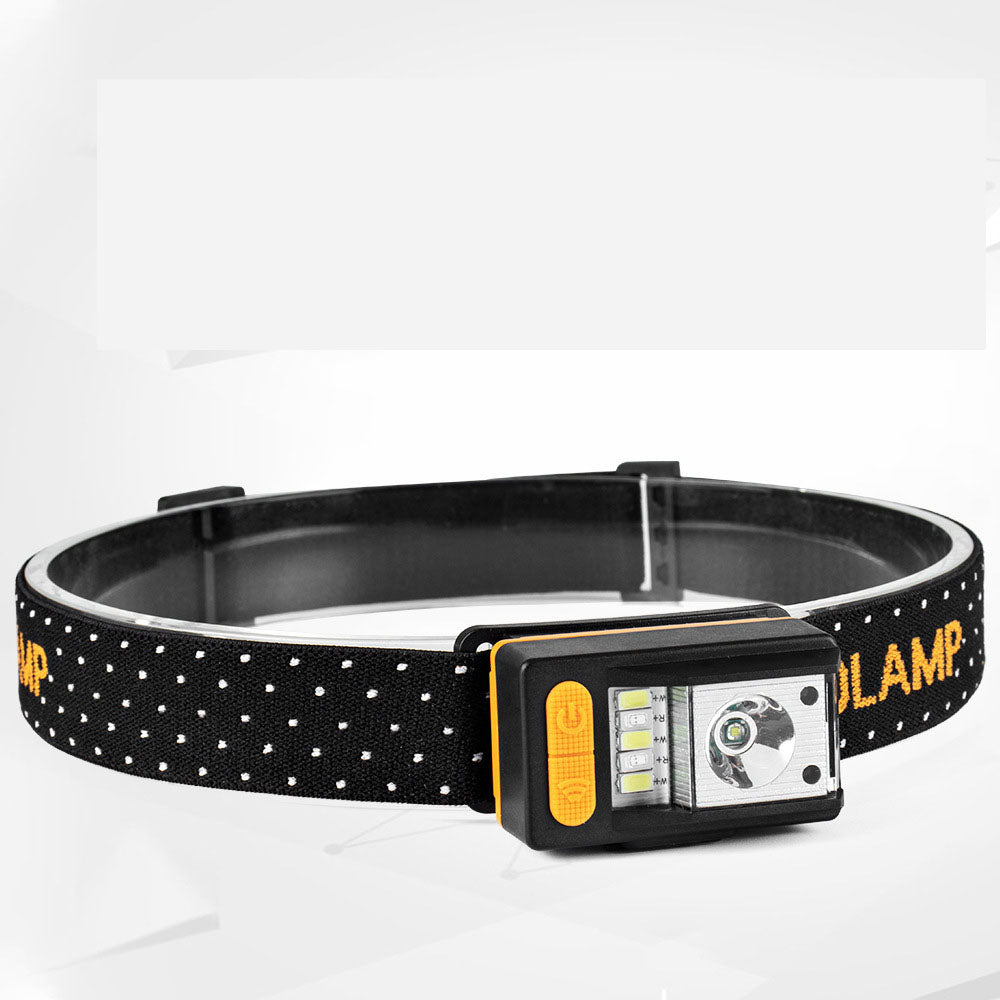 Motion-Sensing LED Headlamp – USB Rechargeable, Night Fishing