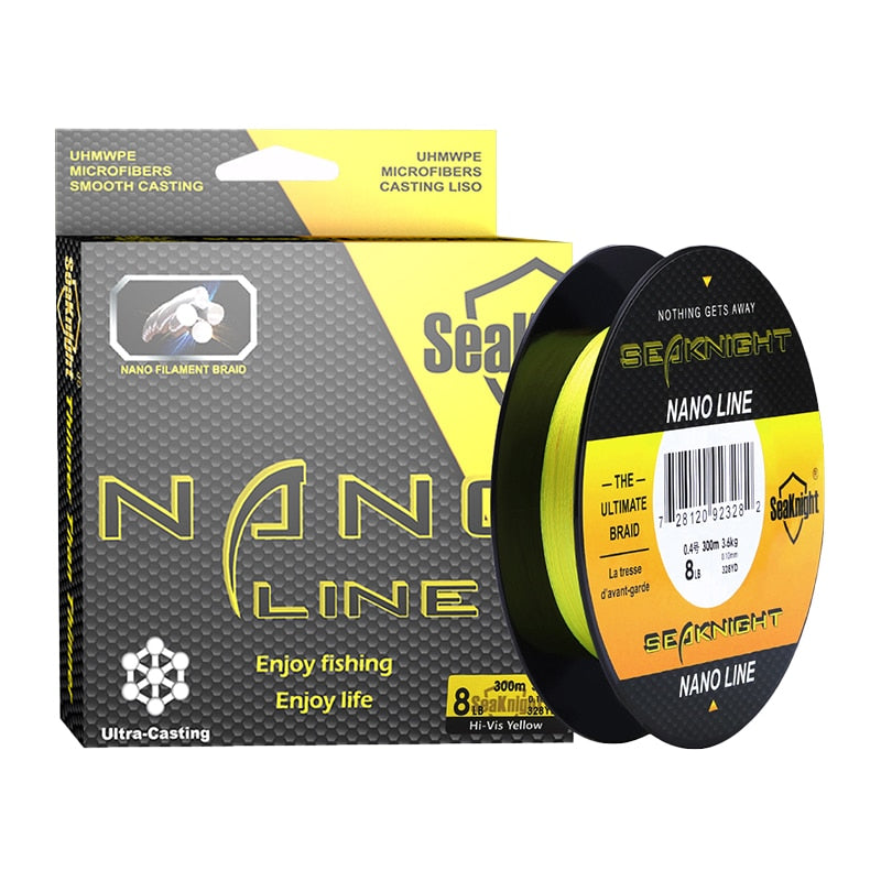 SeaKnight NANO 4-Strand Braided Fishing Line – 100m or 300m, 4–10lb