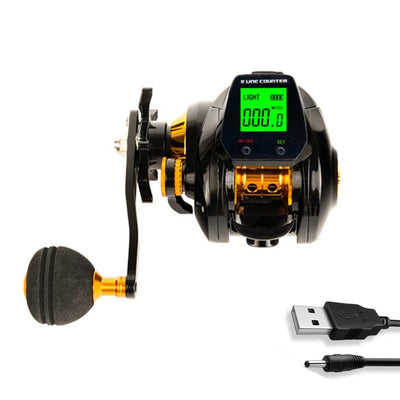 7.2:1 Baitcasting Reel with Digital Line Counter – Left or Right Hand