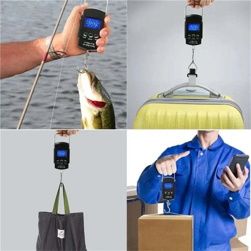 Mini Digital Fishing Scale – 50kg Capacity, 10g Precision