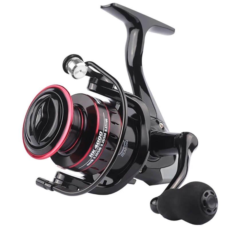 Metal Spool Spinning Reel – 8kg Drag, 1000–7000 Series, EVA or Metal Grip
