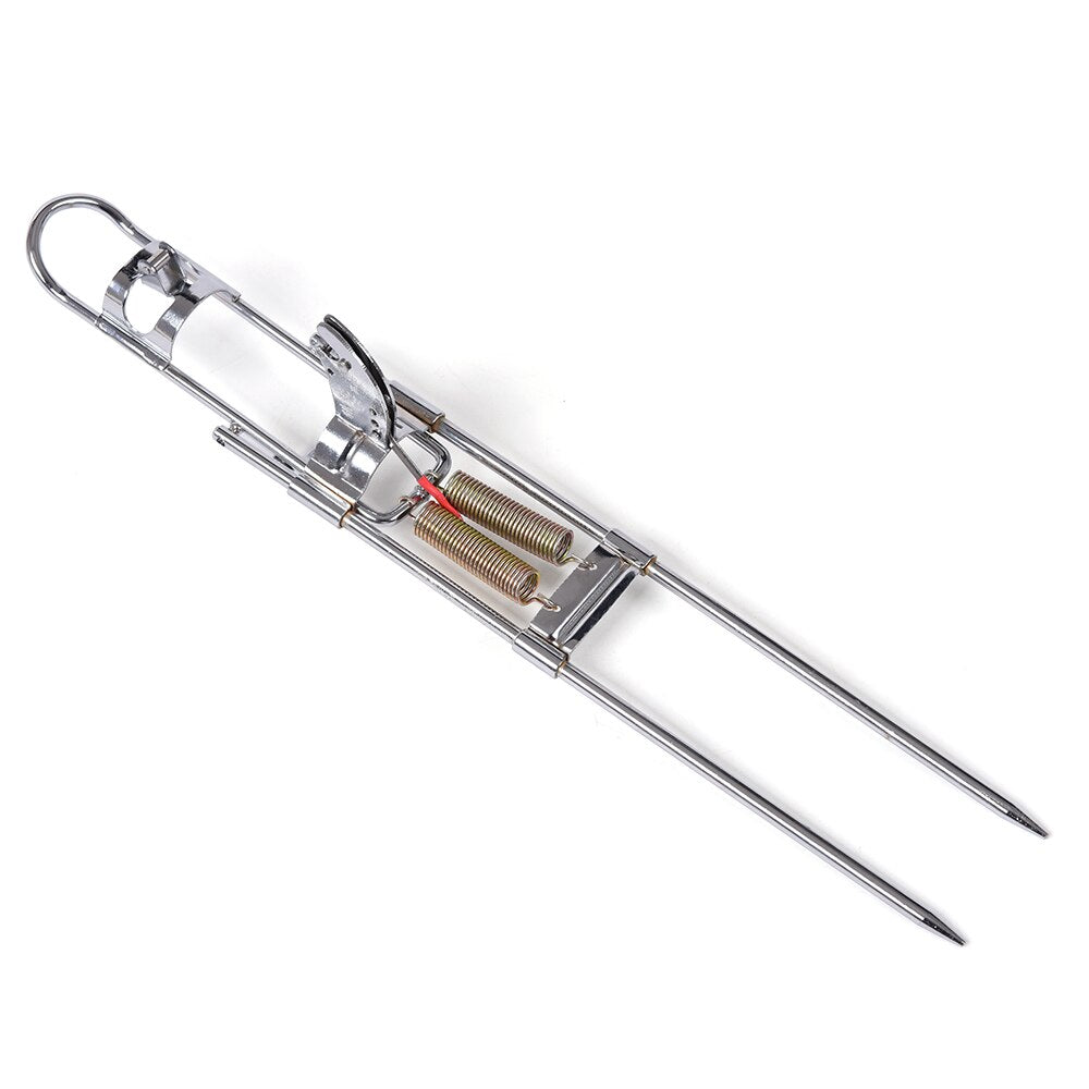 Spring-Loaded Folding Fishing Rod Holder – Wall or Boat Mount, 2 Sizes