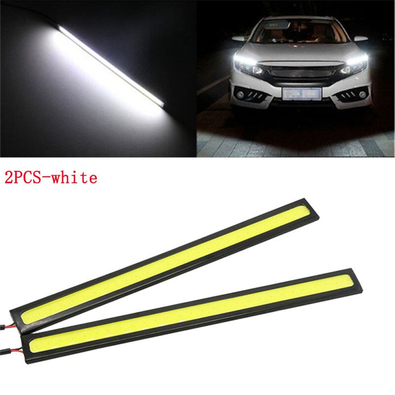 COB LED DRL Fog Light Strip – 17cm, Waterproof, 10–16V