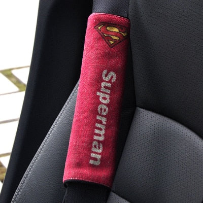 Superhero Seat Belt Shoulder Pad – Cotton & Linen Comfort Cover