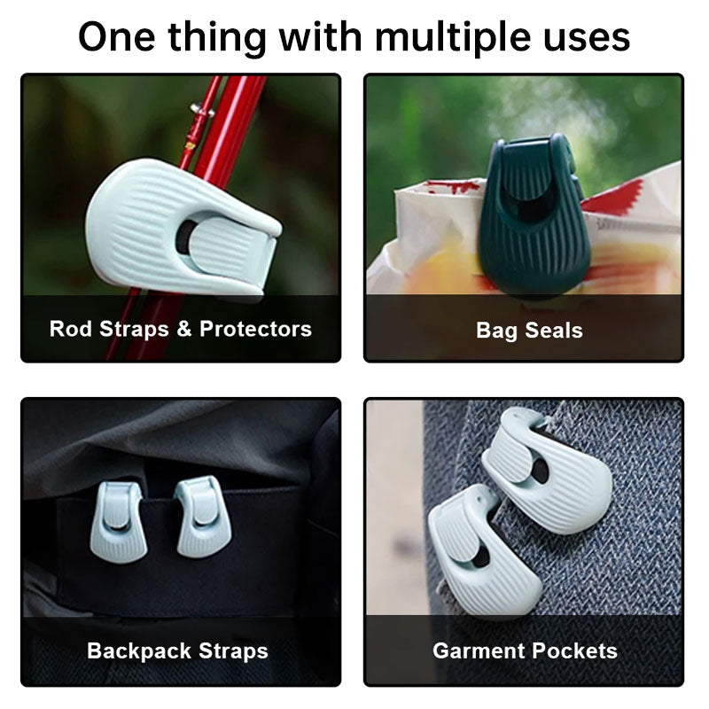 Fishing Rod Clip Holder – Multi-Function Double-Lock Binder
