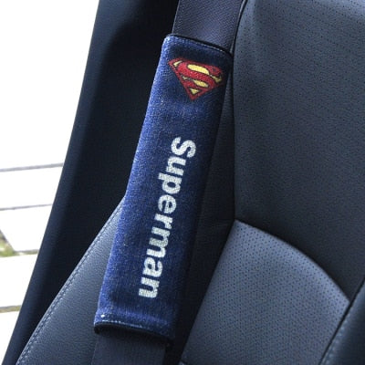 Superhero Seat Belt Shoulder Pad – Cotton & Linen Comfort Cover