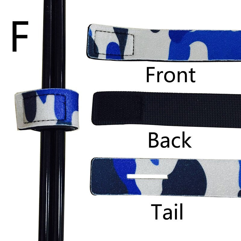 Elastic Fishing Rod Tie Strap – Non-Slip Wrap Band, 6 Colours