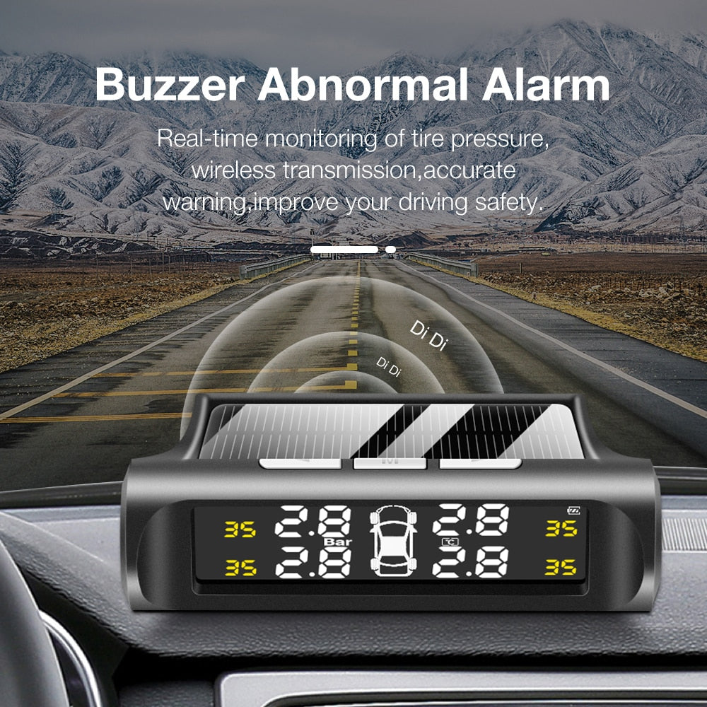 Solar TPMS Tyre Pressure Monitoring System – LCD Display