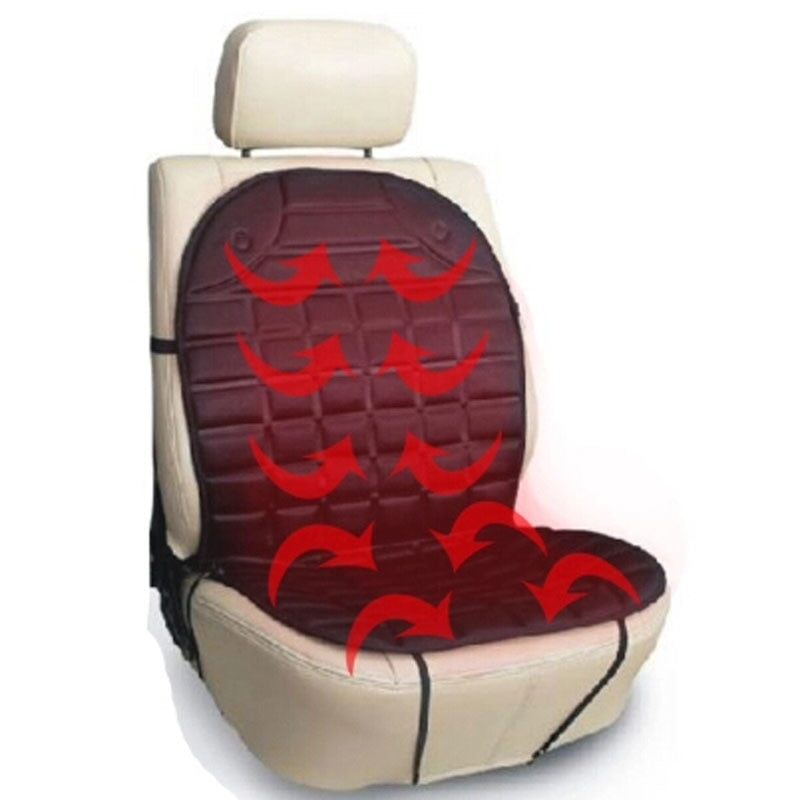 12V Heated Car Seat Cushion – Winter Warmer for Cars