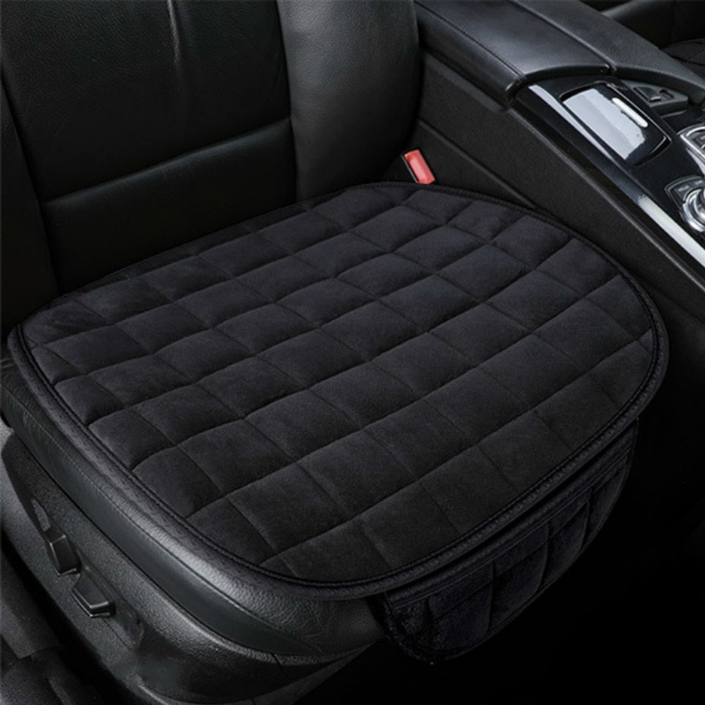 Winter Plush Car Seat Cover – Anti-Slip, Breathable Cushion Pad