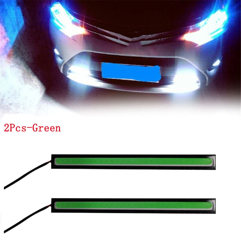 COB LED DRL Fog Light Strip – 17cm, Waterproof, 10–16V