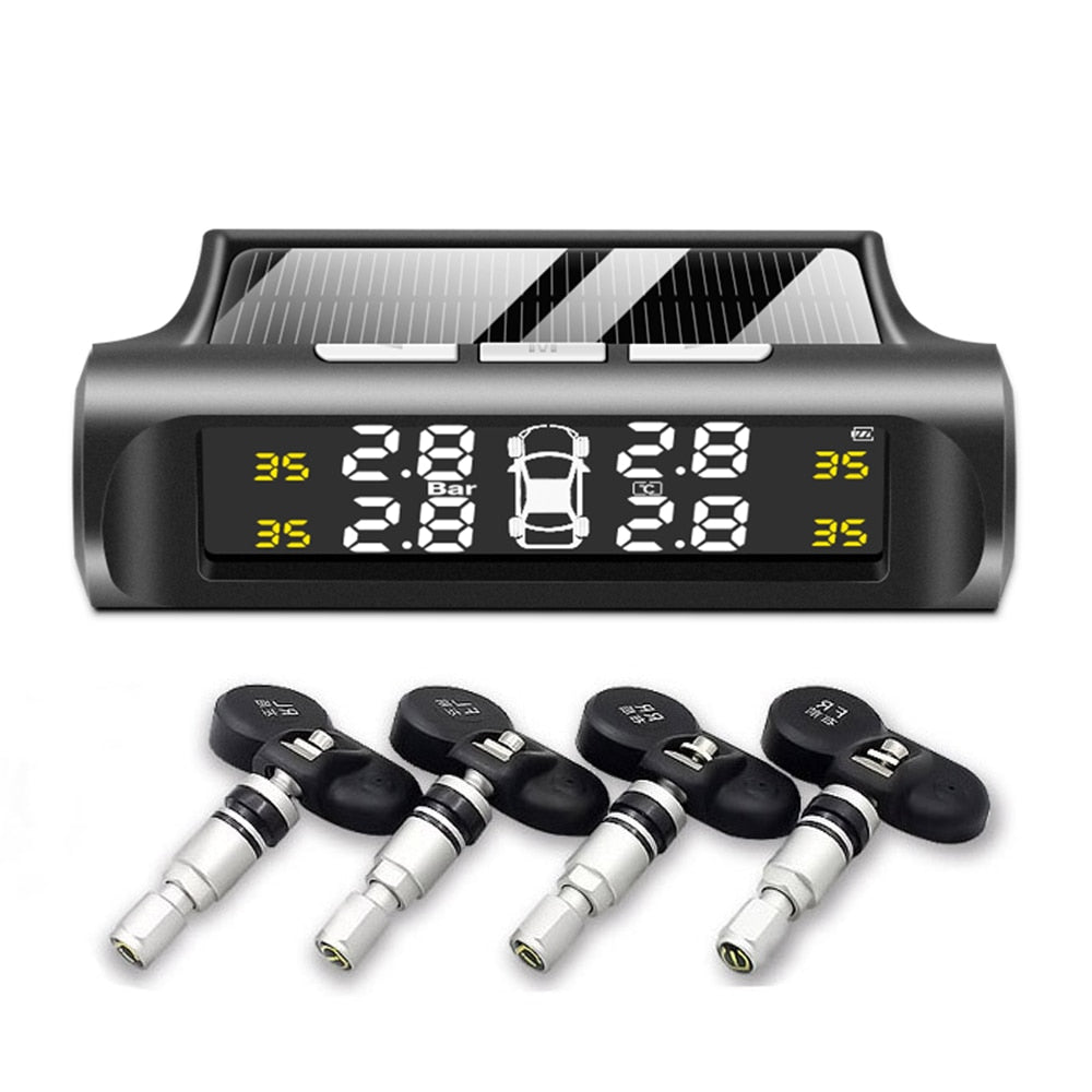 Solar TPMS Tyre Pressure Monitoring System – LCD Display