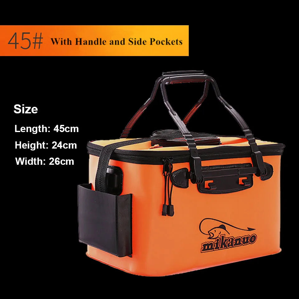 Collapsible EVA Fishing Bucket – Live Bait & Water Storage, 30–50cm