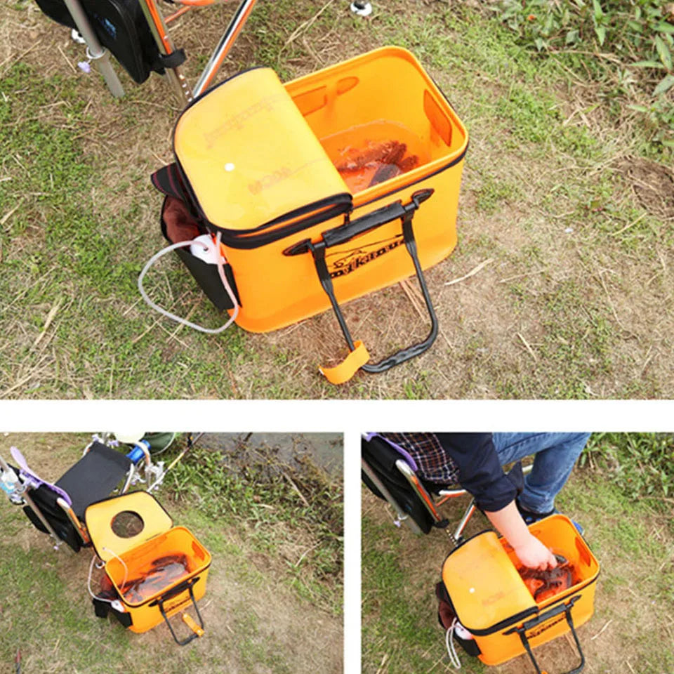 Collapsible EVA Fishing Bucket – Live Bait & Water Storage, 30–50cm