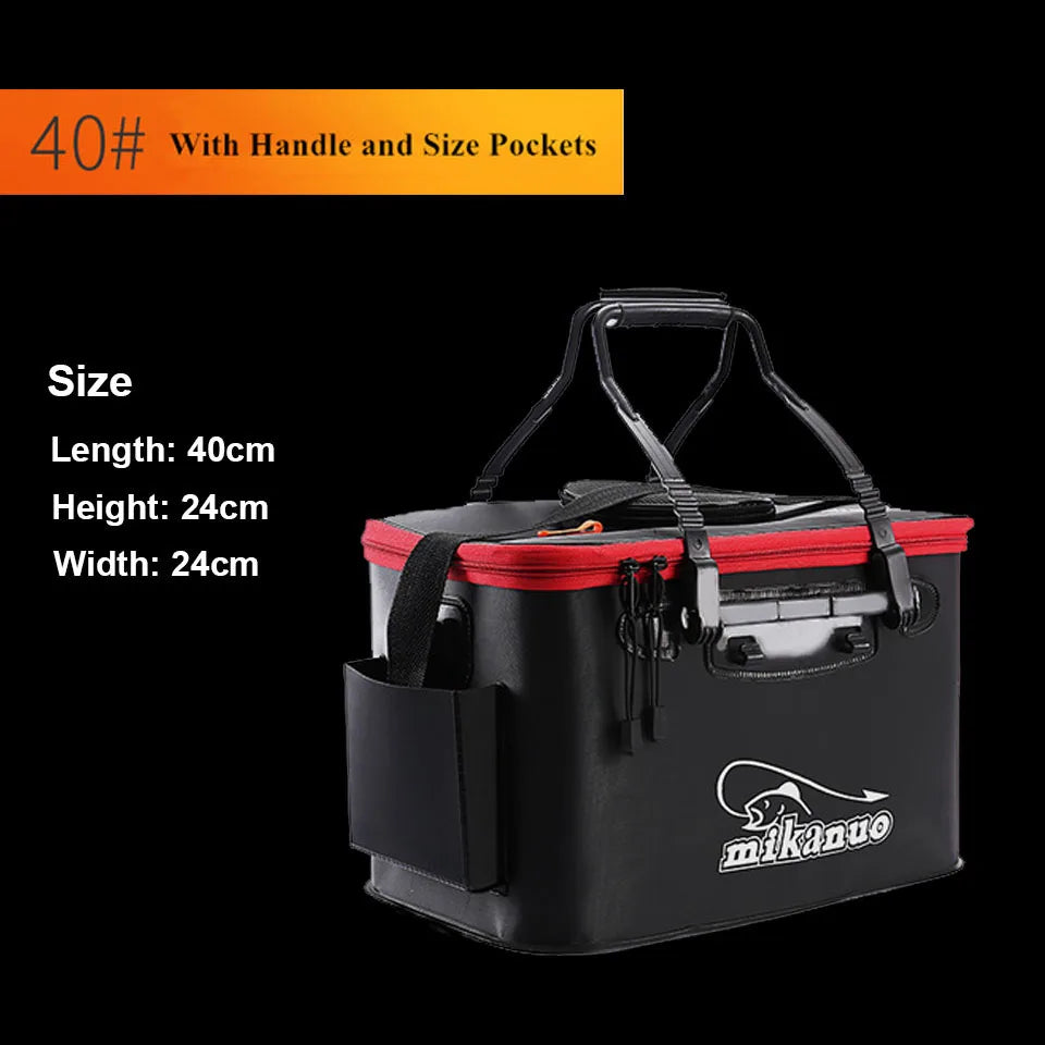 Collapsible EVA Fishing Bucket – Live Bait & Water Storage, 30–50cm