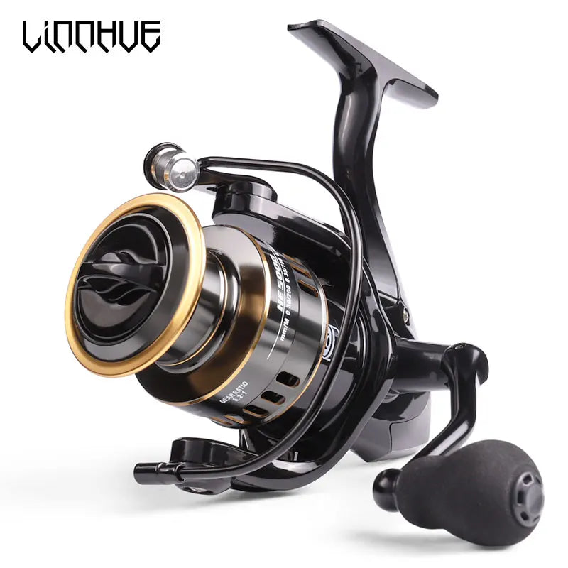 LINNHUE HE Spinning Reel – 10kg Max Drag, 5.2:1, 1000–7000 Series